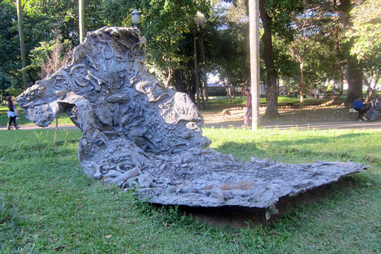 A Ramos grey sculpture in Brazil