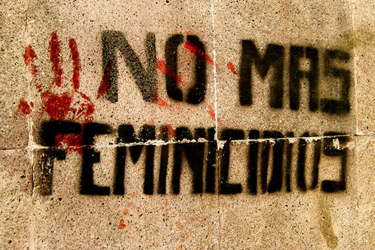 Graffiti against Mexico's femicides