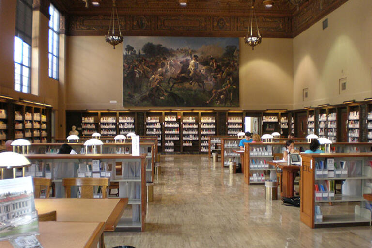 Picture of the Heyns Reading Room in the UC Berkeley library
