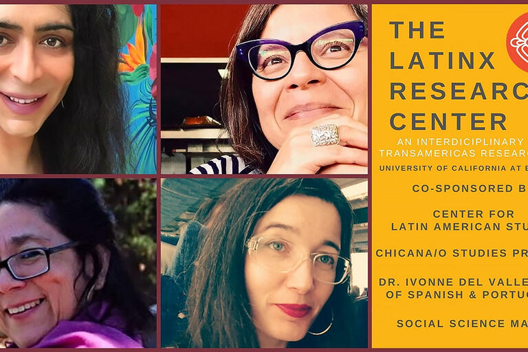 Promotion image for "Decolonizing Epistemology" event, featuring the main speakers. (Image courtesy of The Latinx Research Center.) 