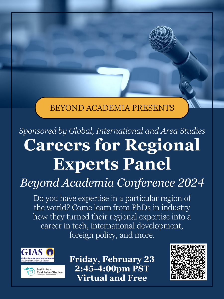 Careers for Regional Experts event's flyer