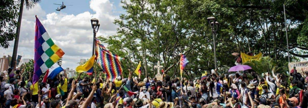 Photo of protests in Colombia