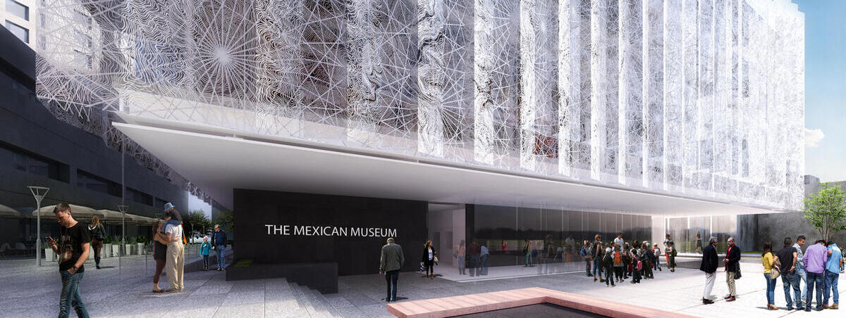 An architect's image of the future Mexican Museum in downtown San Francisco.