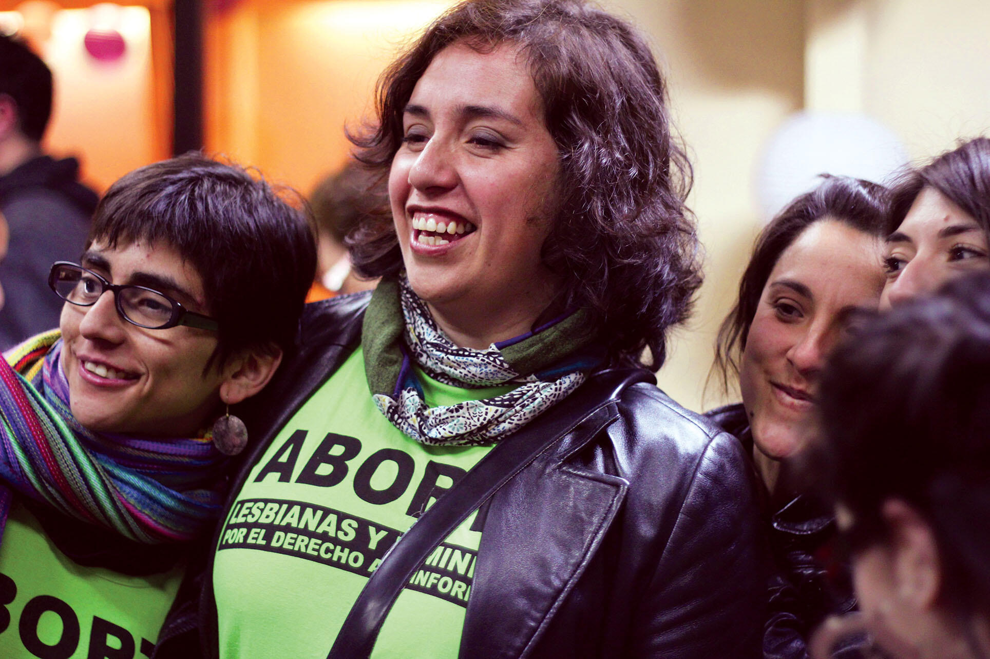 Members of the organization Lesbians and Feminists for the Right to Information, which provides information about misoprostol. (Photo by Catherine del Pino Goldberg, courtesy of Fondo Alquimia, Chile.)