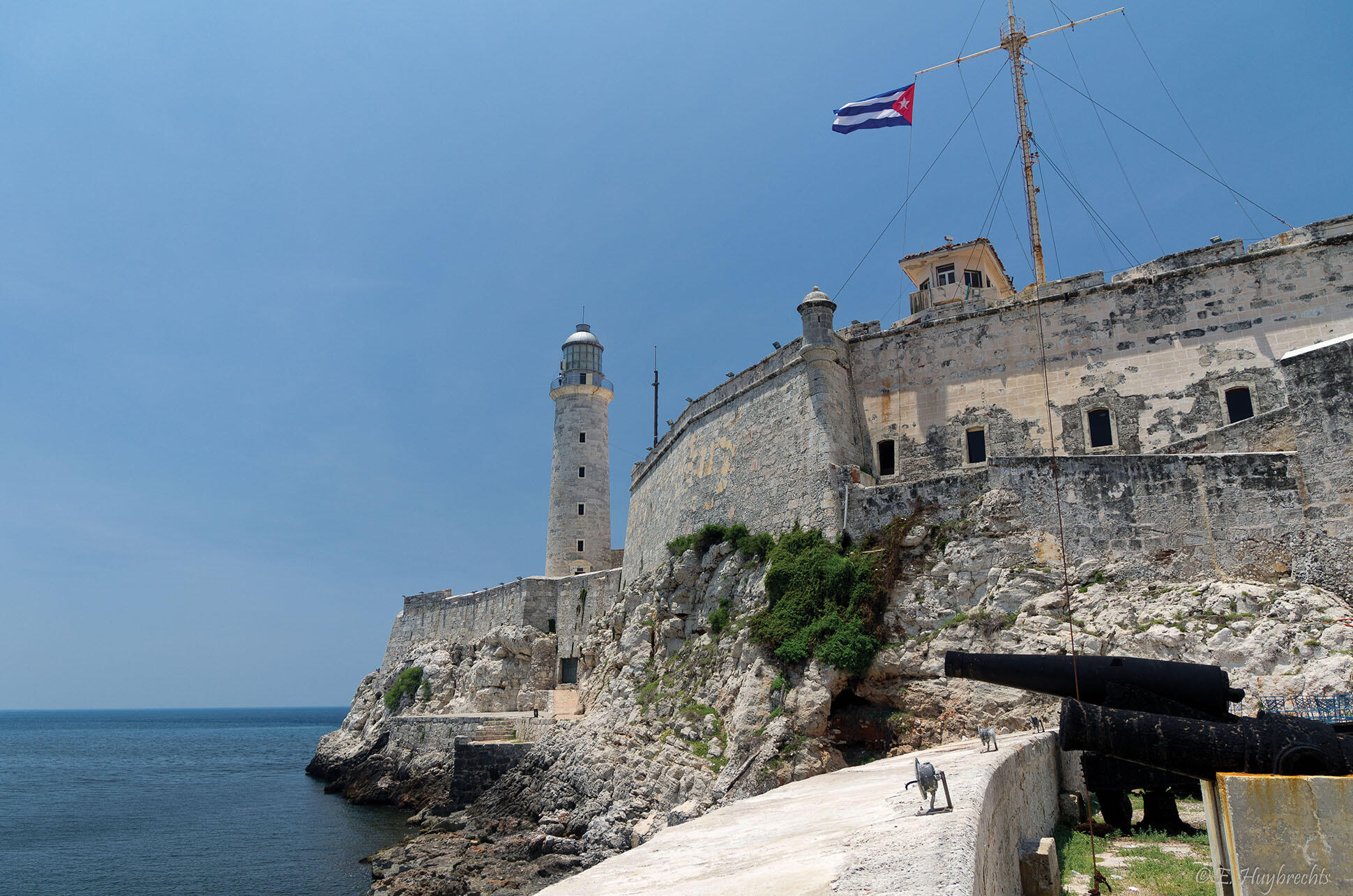 Havana’s famed Castillo de los Tres Reyes del Morro has defended the city since the 16th century. (Photo by Emmanuel Huybrechts.) 