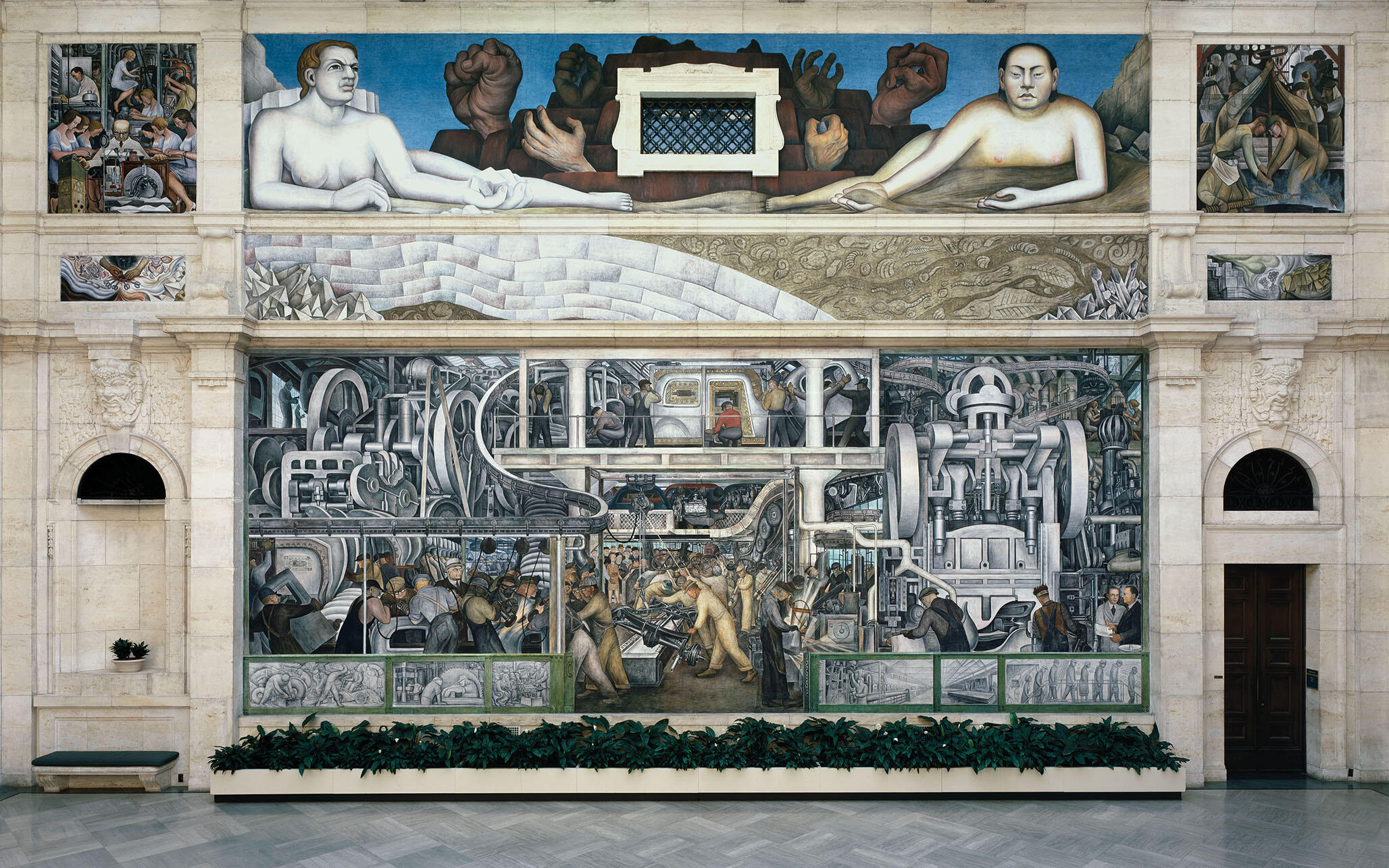 "Detroit Industry," south wall.