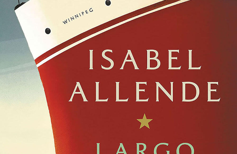 Cropped cover of the Spanish-language edition of Isabel Allende’s A Long Petal of the Sea.  (Image courtesy of Penguin Random House, LLC.)