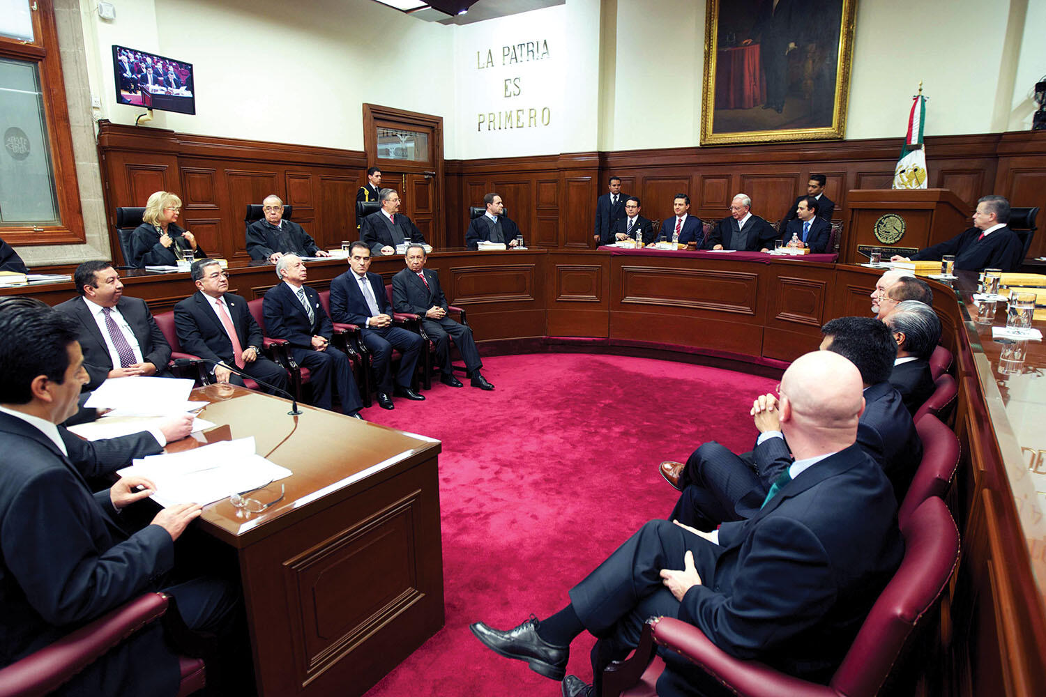 One of the chambers of the Supreme Court in Mexico. (Photo courtesy of the Presidencia de la República Mexicana.)