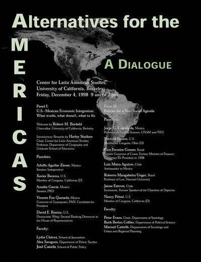 Alternatives for the Americas 1998 poster. (Image from CLAS.)