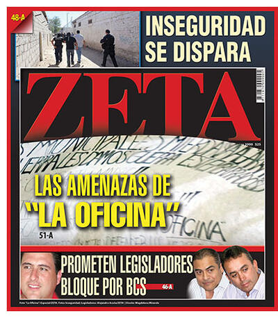 The cover of Zeta highlights corruption investigations. (Image from Zeta Magazine.)